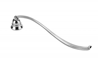 Gaśnik do świec srebrny metalowy 31cm