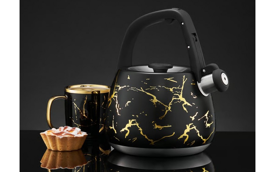 Czajnik tradycyjny 2,3 L Tower Marble czarny