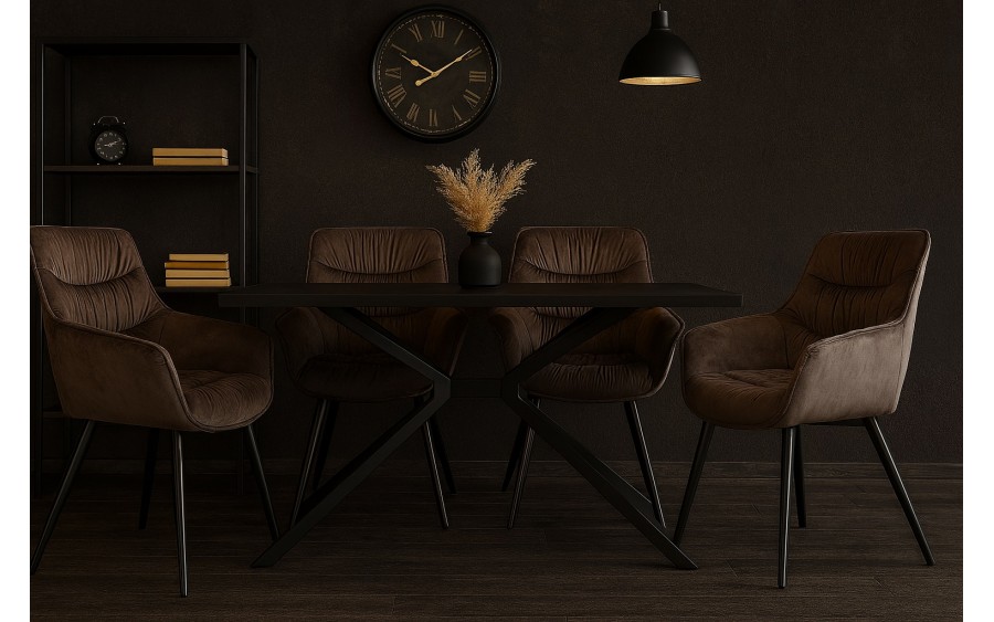 Krzesło Clip brązowe