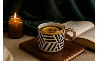 Kubek porcelanowy 350 ml Palazzo zigzag 2522