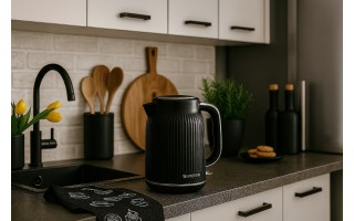 Czajnik elektryczny 1,7 L Vintage czarny