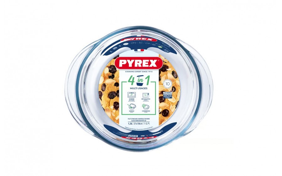 Naczynie żaroodporne 1,3 L z pokrywką 4in1 PYREX