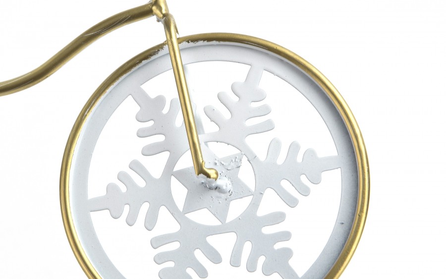 Doniczka osłonka Rowerek biały 32x13 cm