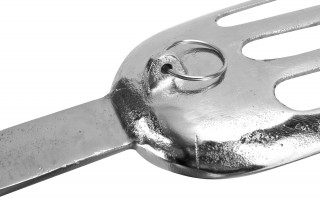 Dekoracja metalowy komplet sztućców 3 szt. 62 cm