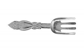 Dekoracja metalowy komplet sztućców 3 szt. 62 cm