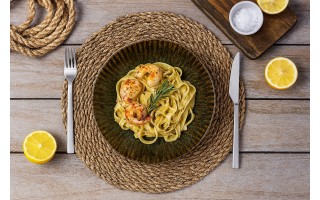 Talerz głęboki 22,3 cm Jade Stoneware zielony