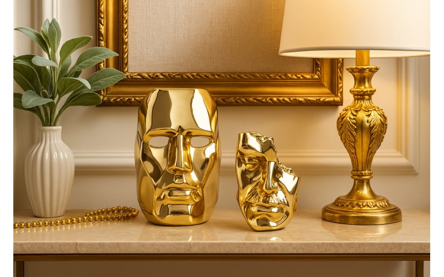 Ozdoba z mosiądzu Głowa