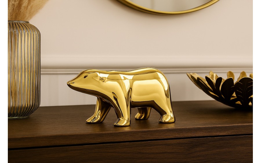 Ozdoba z mosiądzu Niedźwiedź 15 x 8 cm