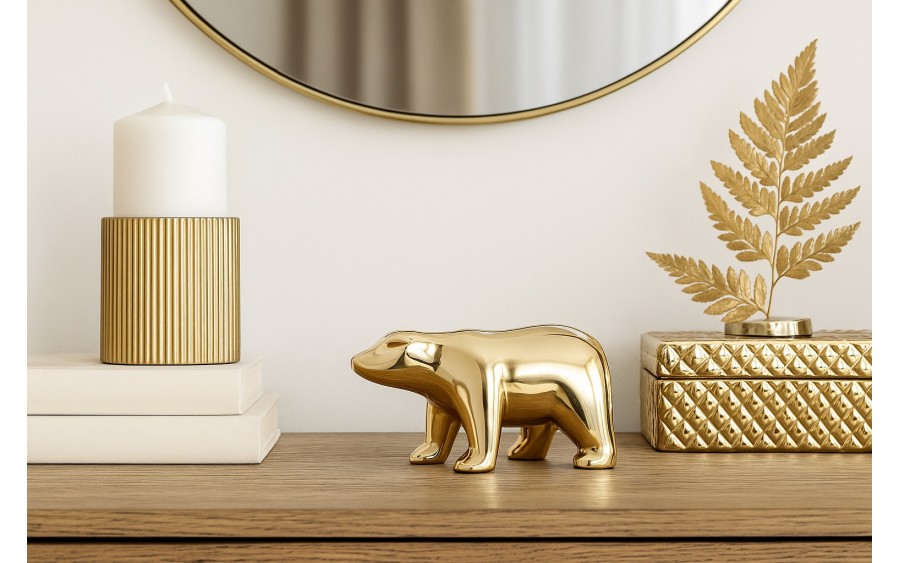 Ozdoba z mosiądzu Niedźwiedź 13 x 7 cm