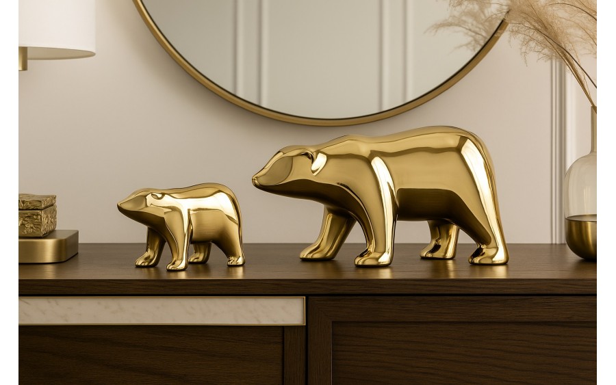 Ozdoba z mosiądzu Niedźwiedź 15 x 8 cm