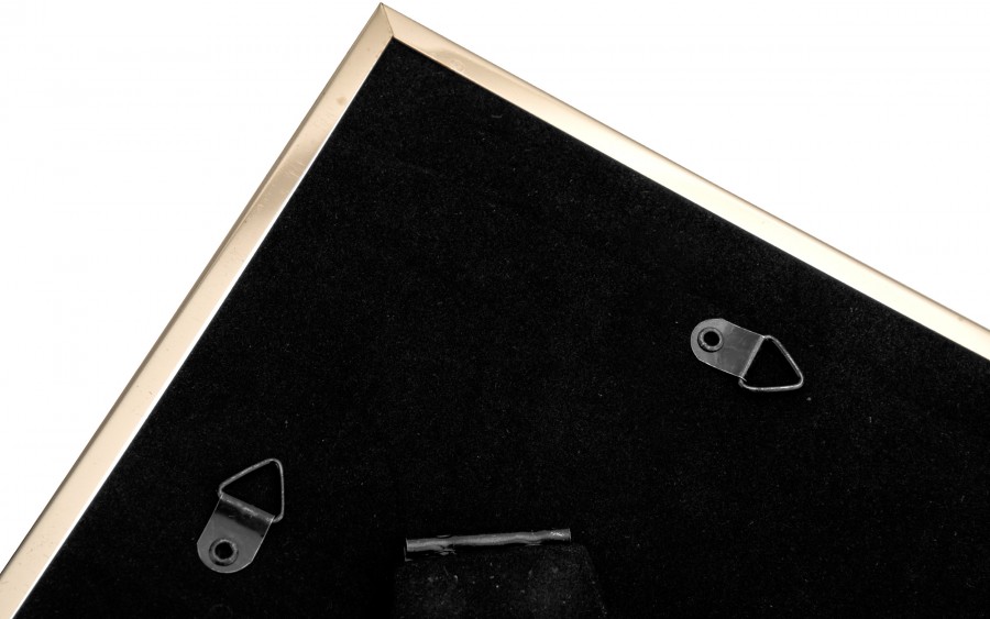 Ramka na zdjęcia 16,5x21,5 cm złota biało-czarna średnia