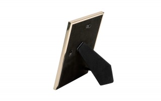 Ramka na zdjęcia 16,5x21,5 cm złota biało-czarna średnia