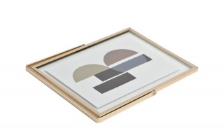 Ramka na zdjęcia 13x18 cm złota średnia