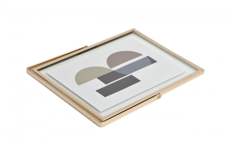 Ramka na zdjęcia 13x18 cm złota średnia