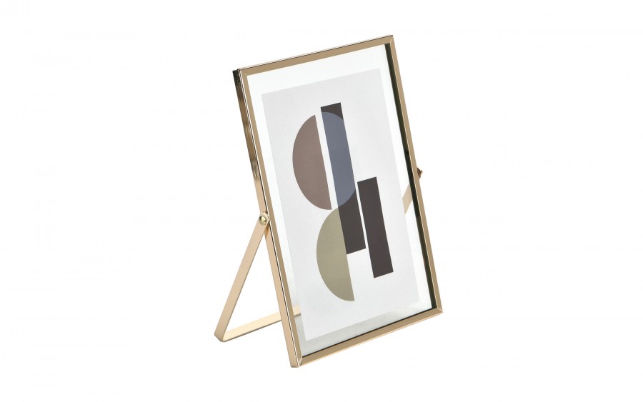 Ramka na zdjęcia 13x18 cm złota średnia