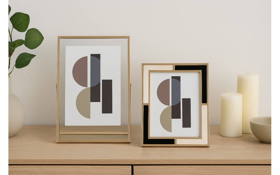 Ramka na zdjęcia 20,5x25,5 cm złota duża