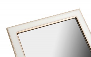 Lusterko 16,5x22 cm złoto - białe 9949