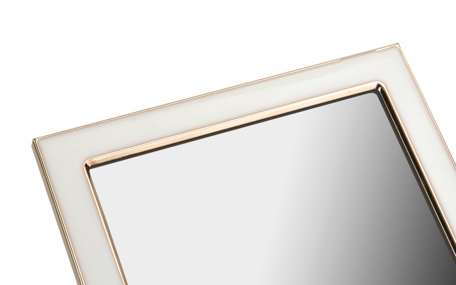 Lusterko 16,5x22 cm złoto - białe 9949