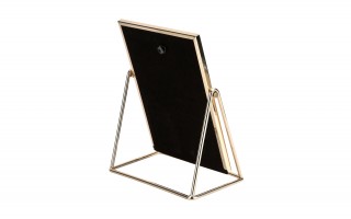 Lusterko 16,5x22 cm złoto - białe 9949