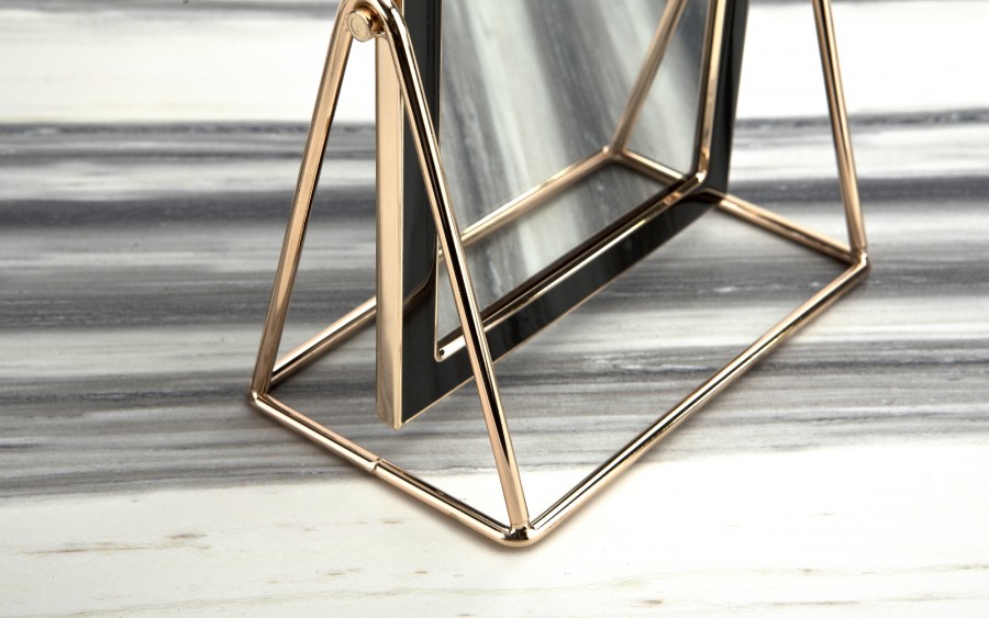 Lusterko 16,5x22 cm złoto - czarne 9950