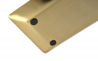 Taca metalowa ozdobna 38x16x2 cm złota