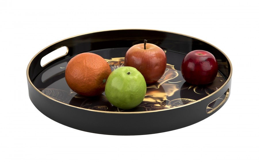 Taca dekoracyjna 35 cm Złota róża 172023