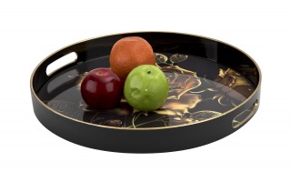 Taca dekoracyjna 37 cm Złota róża 172023