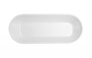 Miska z melaminy 1,5 L Pure owalna biała