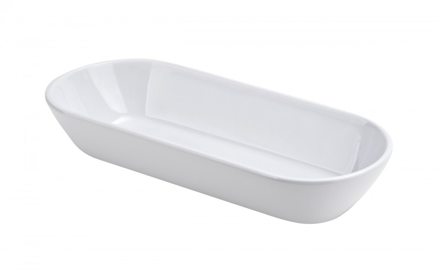 Miska z melaminy 1,5 L Pure owalna biała