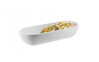 Miska z melaminy 1,5 L Pure owalna biała