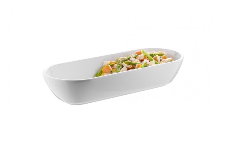 Miska z melaminy 1,5 L Pure owalna biała