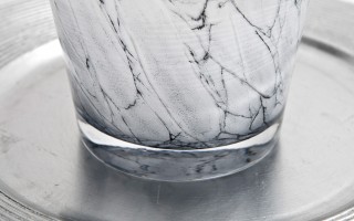 Wazon szklany 16 cm marmurek Asa Glass