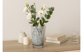 Wazon szklany 16 cm marmurek Asa Glass