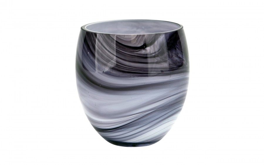 Wazon szklany 12,5 cm eleganckie smugi Asa Glass