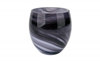 Wazon szklany 12,5 cm eleganckie smugi Asa Glass