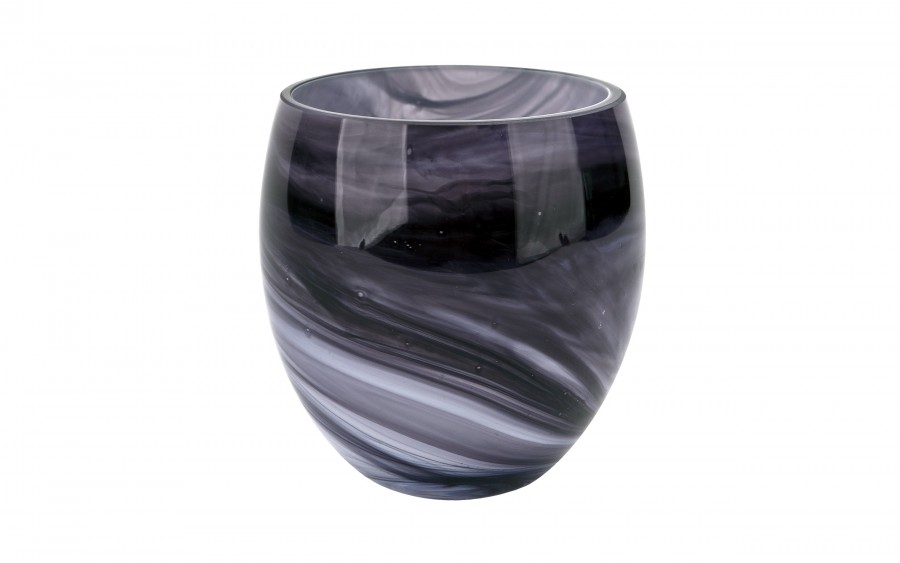 Wazon szklany 12,5 cm eleganckie smugi Asa Glass