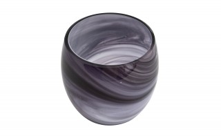 Wazon szklany 12,5 cm eleganckie smugi Asa Glass