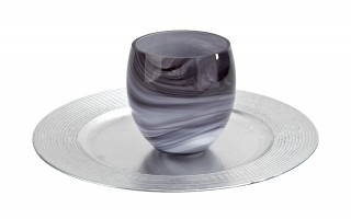 Wazon szklany 12,5 cm eleganckie smugi Asa Glass