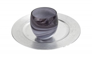 Wazon szklany 12,5 cm eleganckie smugi Asa Glass