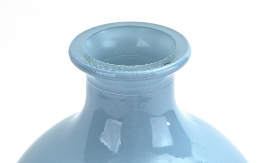 Wazon szklany 31 cm niebieski 5463c San Miguel