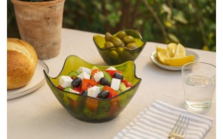 Salaterka szklana 20 cm San Miguel 7445 zielona