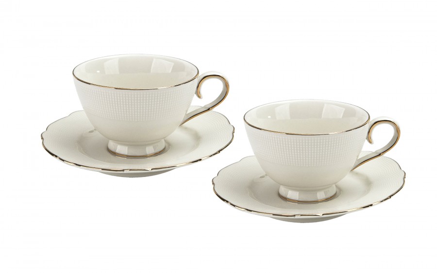 Komplet 2 filiżanek 250 ml + spodki Virginia