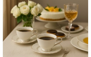 Komplet 2 filiżanek 250 ml + spodki Virginia