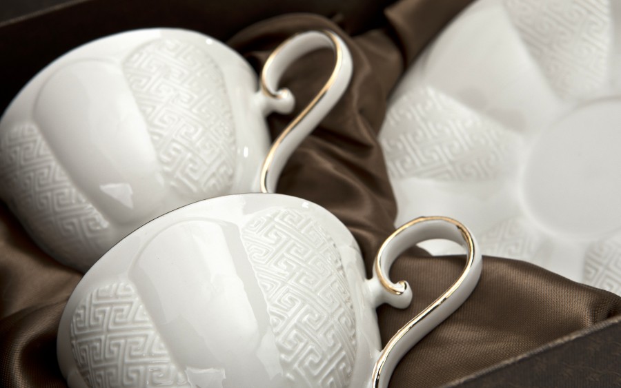 Komplet 2 filiżanek 220 ml + spodki Dubai