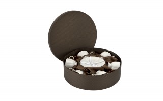 Komplet 6 filiżanek 220 ml + spodki Dubai