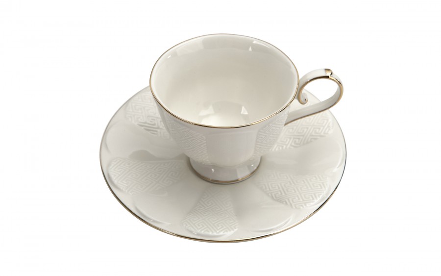 Komplet 6 filiżanek 220 ml + spodki Dubai