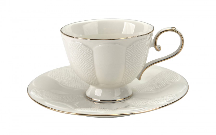 Komplet 6 filiżanek 220 ml + spodki Dubai