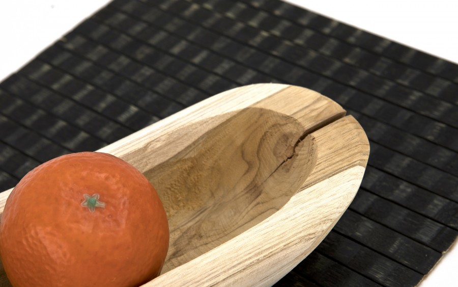 Podłużny półmisek z drewna tekowego 70x12x7 cm Mondex