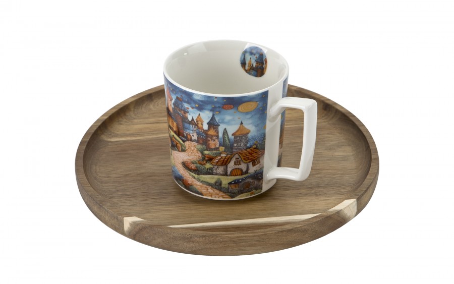 Kubek porcelanowy 450 ml Modern Sleepy Kingdom