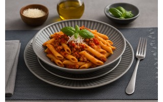 Talerz deserowy 21 cm Dalia Szara